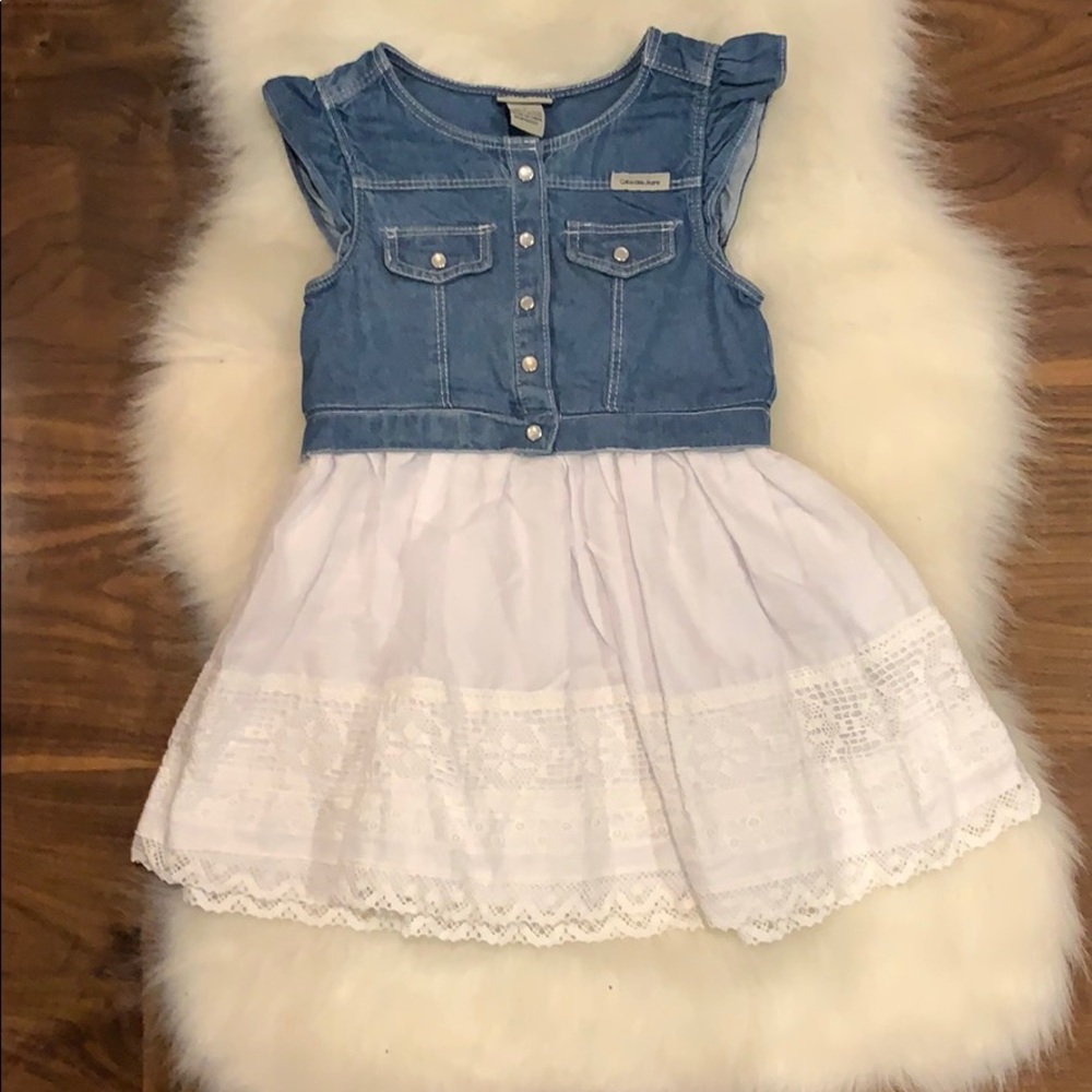 Girls size 5 denim dress
